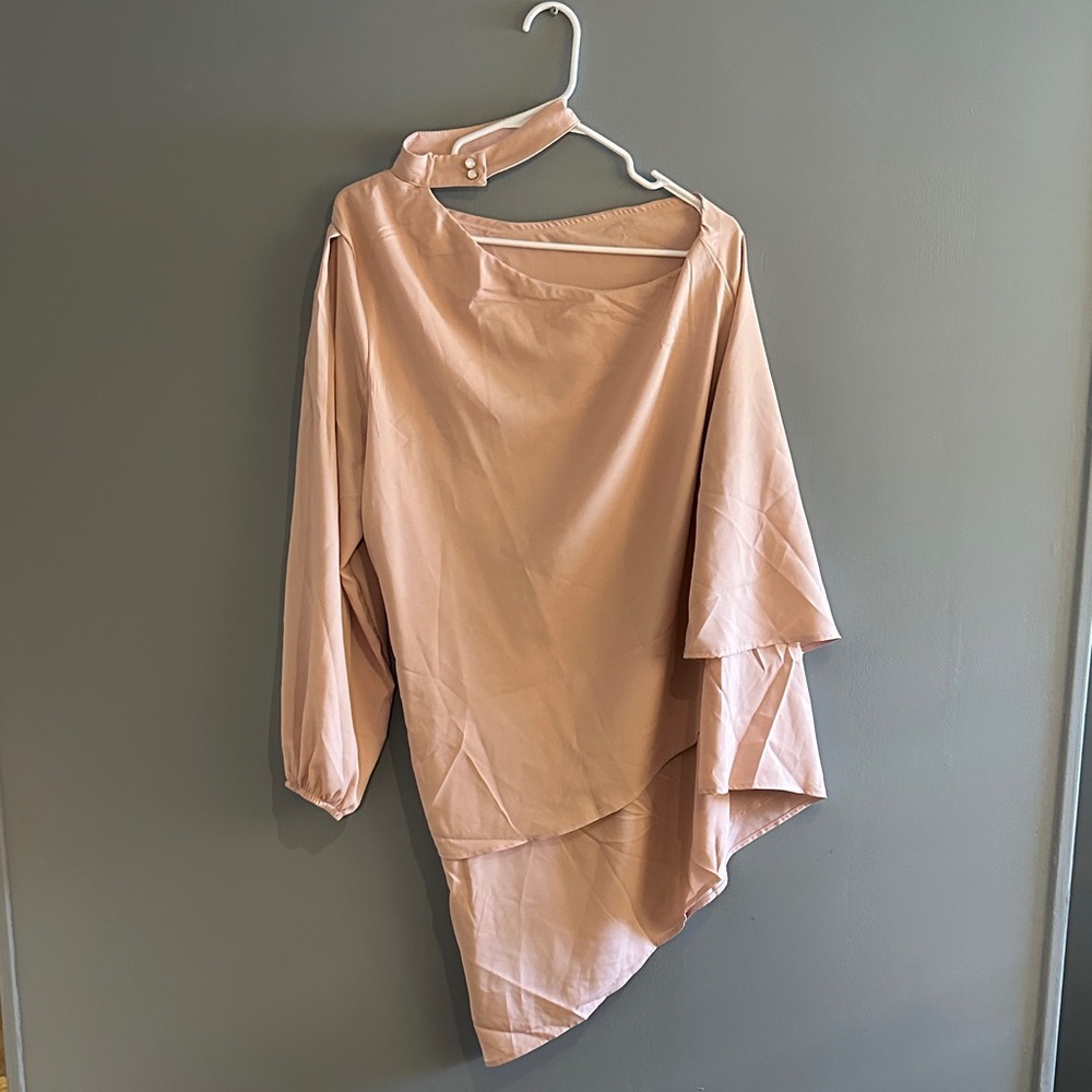 Asymmetrical Pink Dress